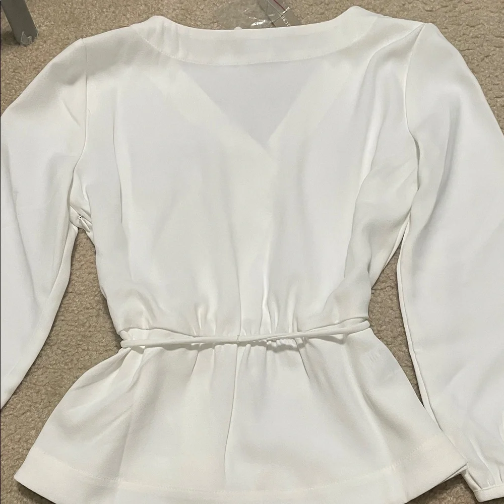 J Crew Women’s Wrap-Front Blouse with Tie Waist - BRAND with tags